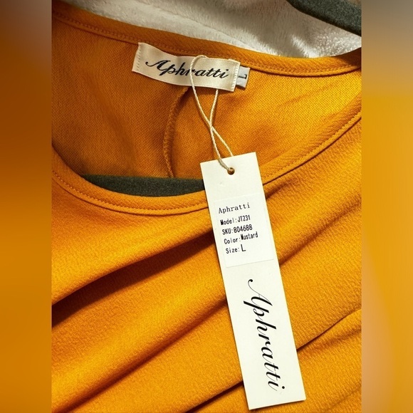 Aphratti Flutter Sleeve Skater Dress Size L - Picture 6 of 6